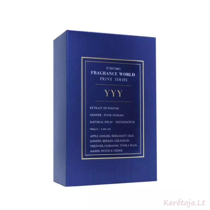 Fragrance World Prive Series YYY, 70ml